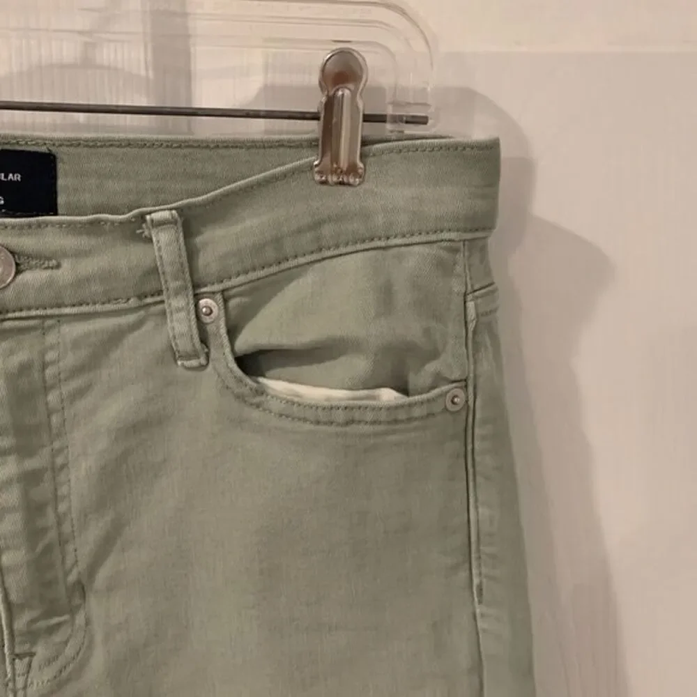 Gap Denim Women's size 30‎ Green Ripped Distressed Skinny Leg Girlfriend Jeans